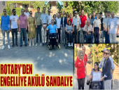 ROTARY’DEN ENGELLİYE AKÜLÜ SANDALYE
