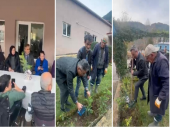  İlçe Halk Eğitim Müdürü Dr. Metin Bozkurt, dernek bahçesine sevgi ağacı dikti.